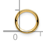 14k 6mm Round Stone Bezel Pendant Mounting (No Stone Included)