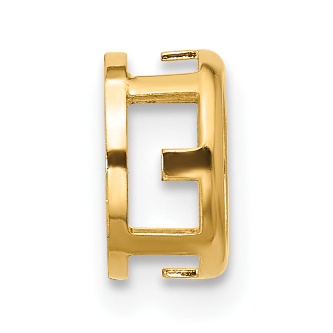 14k 7mm Round Stone Bezel Pendant Mounting (No Stone Included) Secondary image