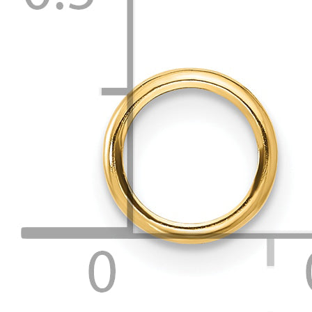 14k 7mm Round Stone Bezel Pendant Mounting (No Stone Included)