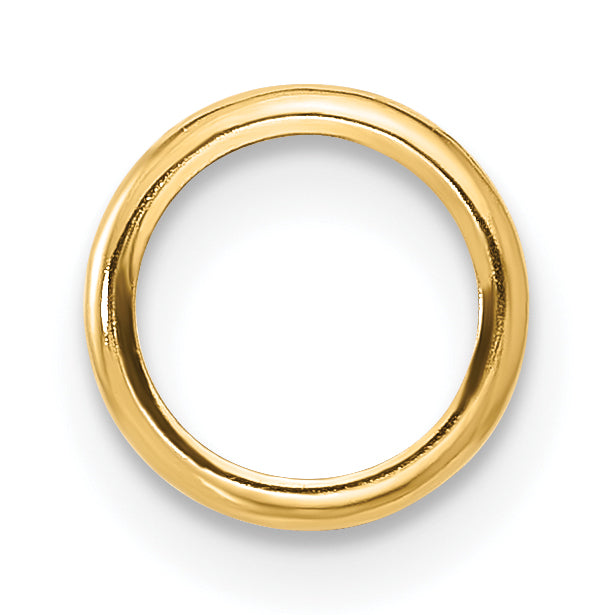 14k 7mm Round Stone Bezel Pendant Mounting (No Stone Included)