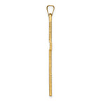 14k Polished Solid Cross Pendant