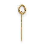 14k Polished Solid Cross Pendant
