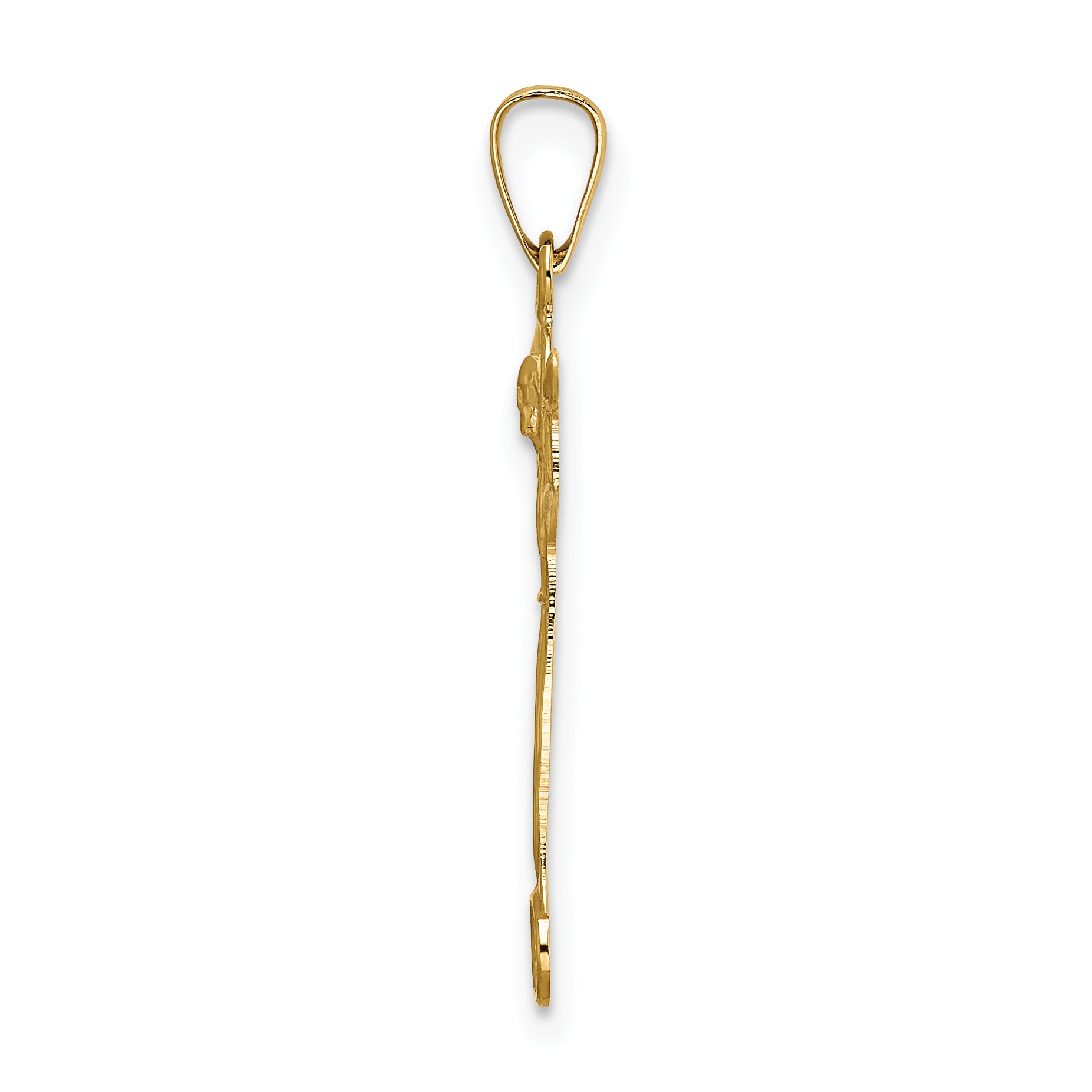 14k Polished Solid Risen Christ Pendant Secondary image