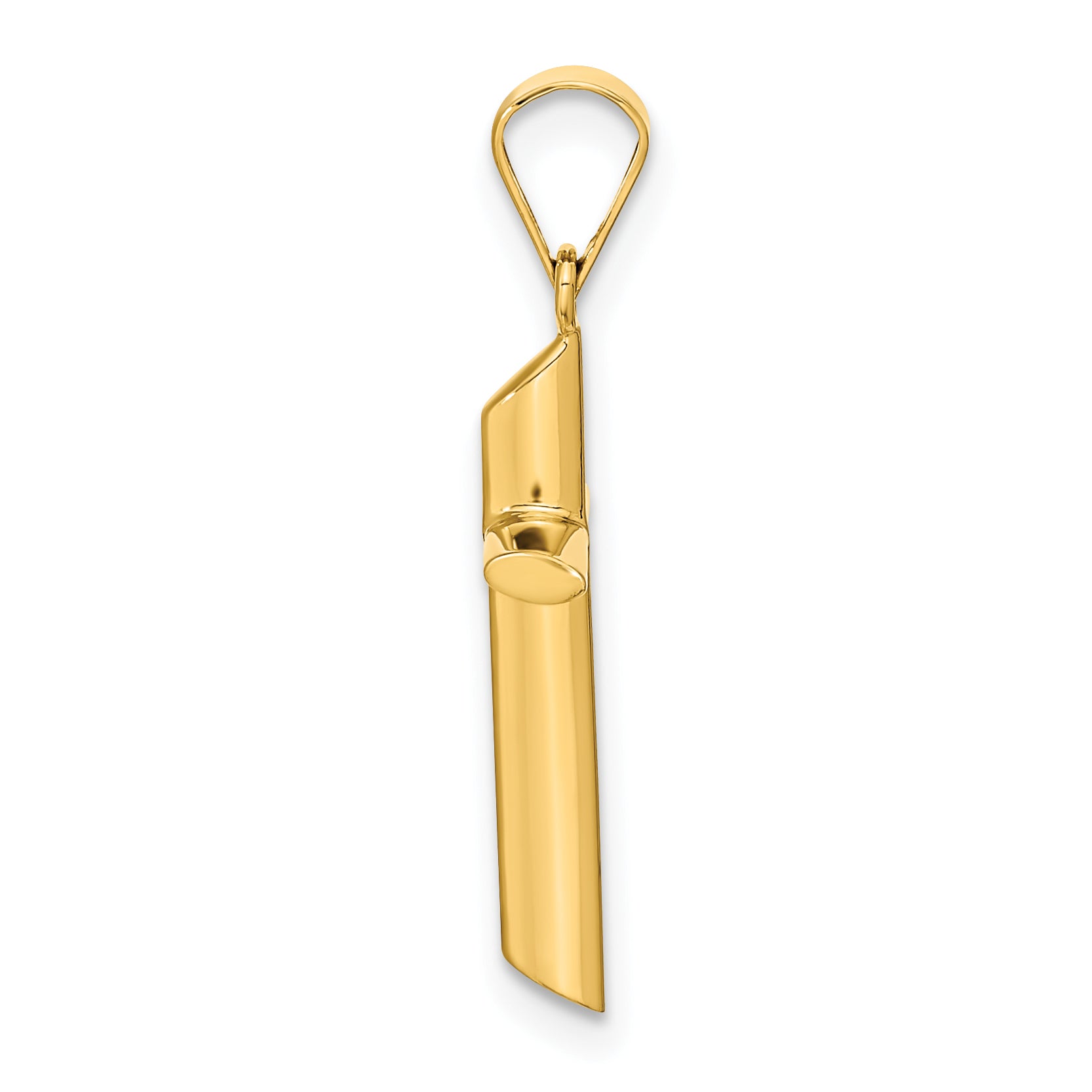 14K Polished Cross Pendant Secondary image