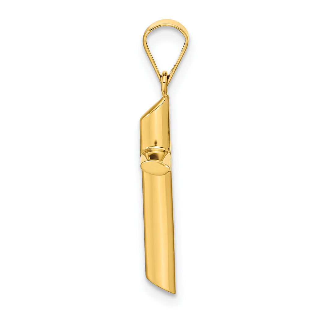 14K Polished Cross Pendant
