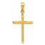 14K Polished Cross Pendant