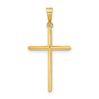 14K Polished Cross Pendant