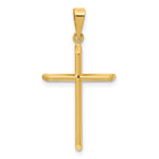 14K Polished Cross Pendant