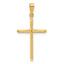 14K Polished Cross Pendant