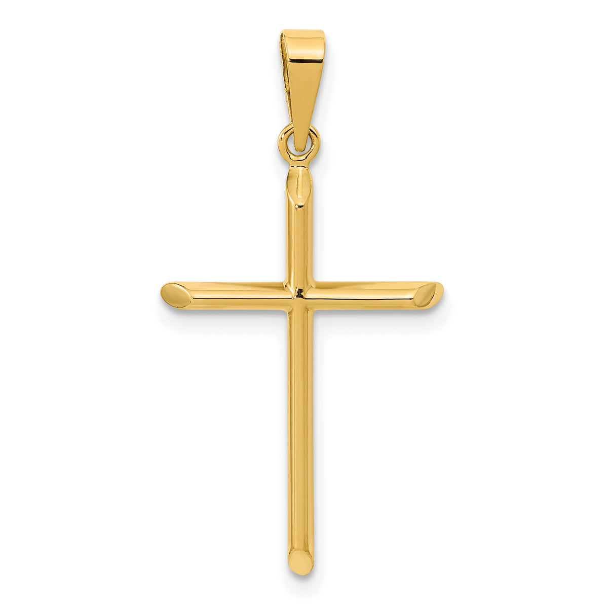 14K Polished Cross Pendant