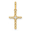 14k CZ Cross Pendant