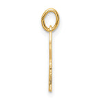 14k Polished Solid Chai Symbol Outline Pendant