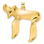 14k Polished Solid Chai Symbol Pendant