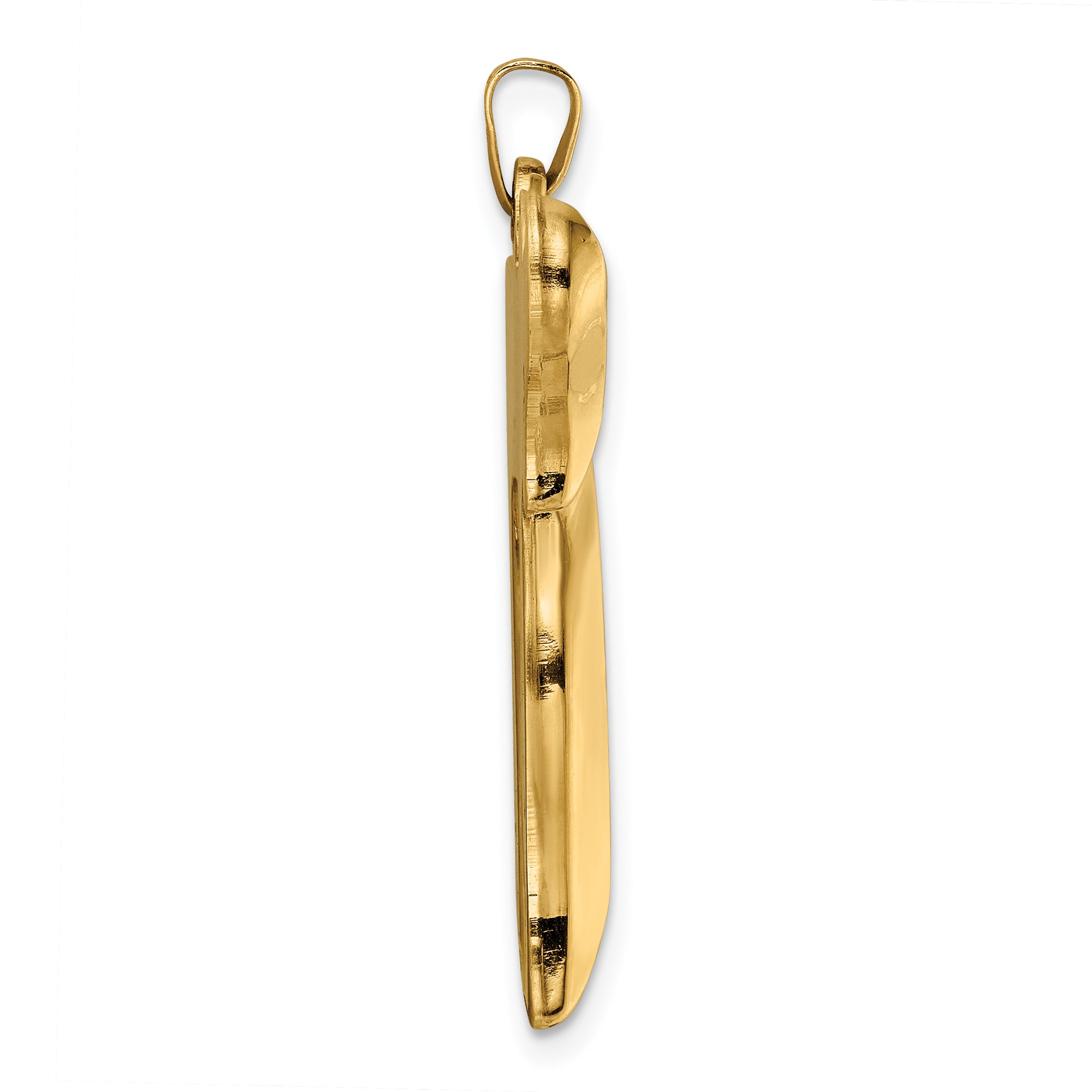 14k Polished Hollow Chai Symbol Pendant Secondary image