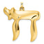 14k Polished Hollow Chai Symbol Pendant