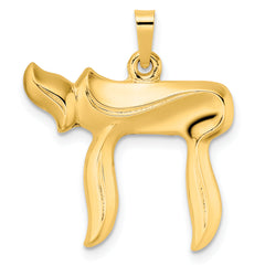 14k Polished Hollow Chai Symbol Pendant