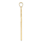 14k Polished Solid Cross Pendant