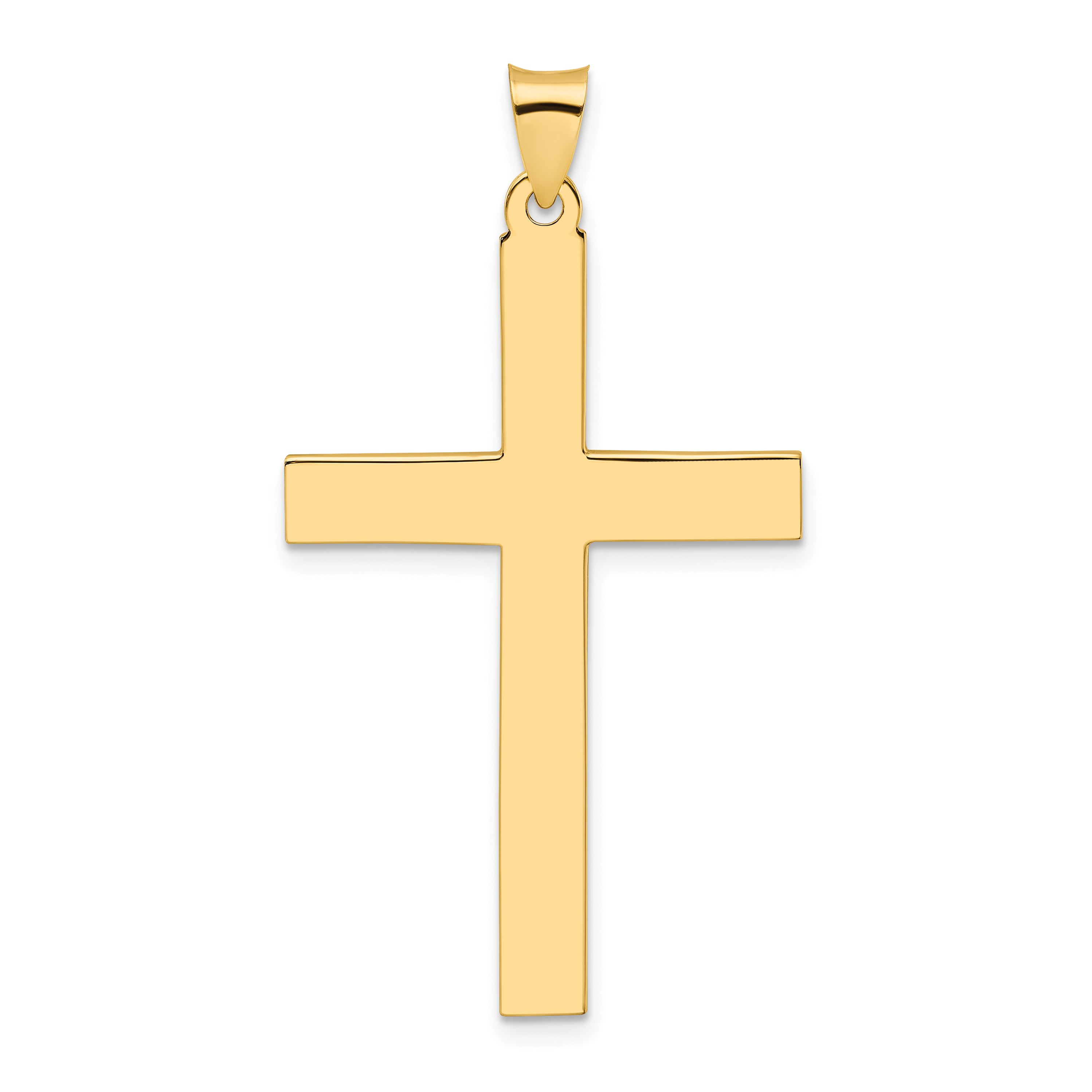 14k Polished Solid Cross Pendant Main image