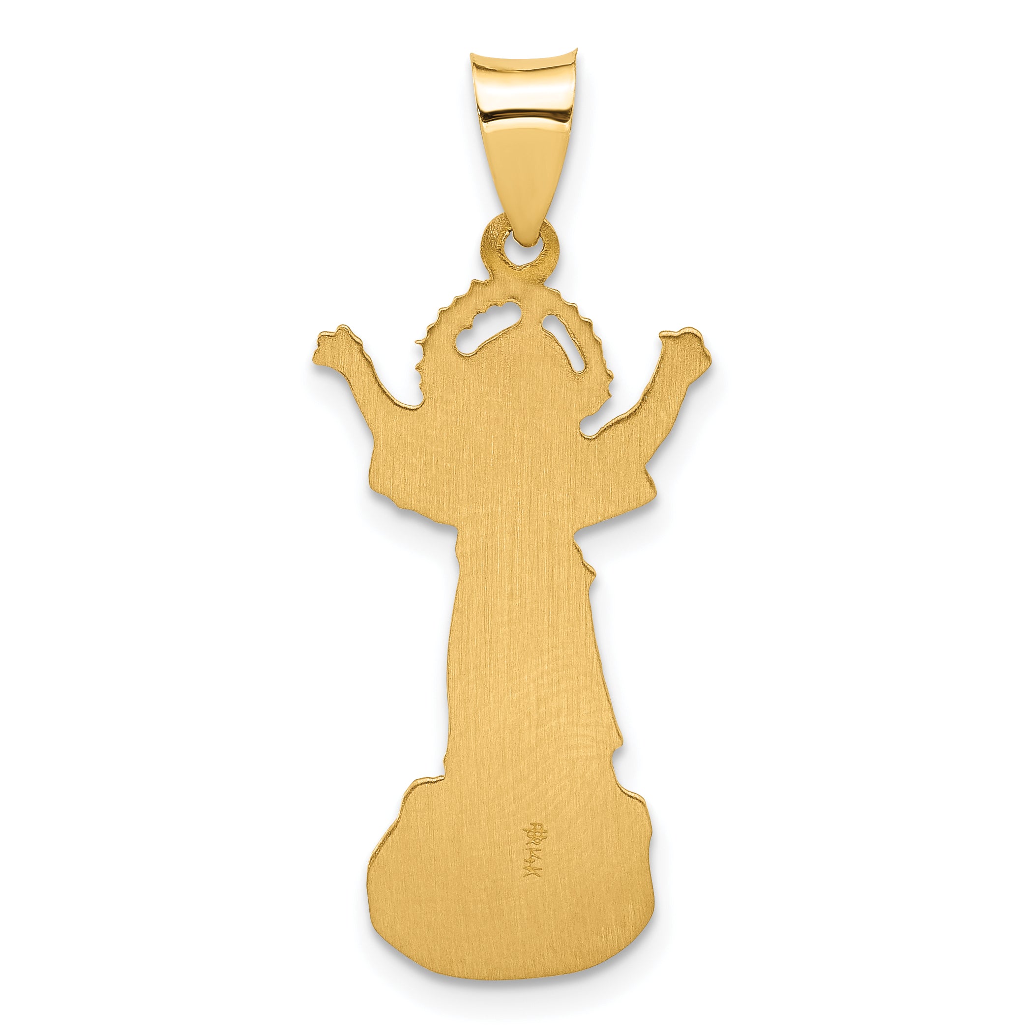 14k Hollow Divine Child Jesus Figure Charm