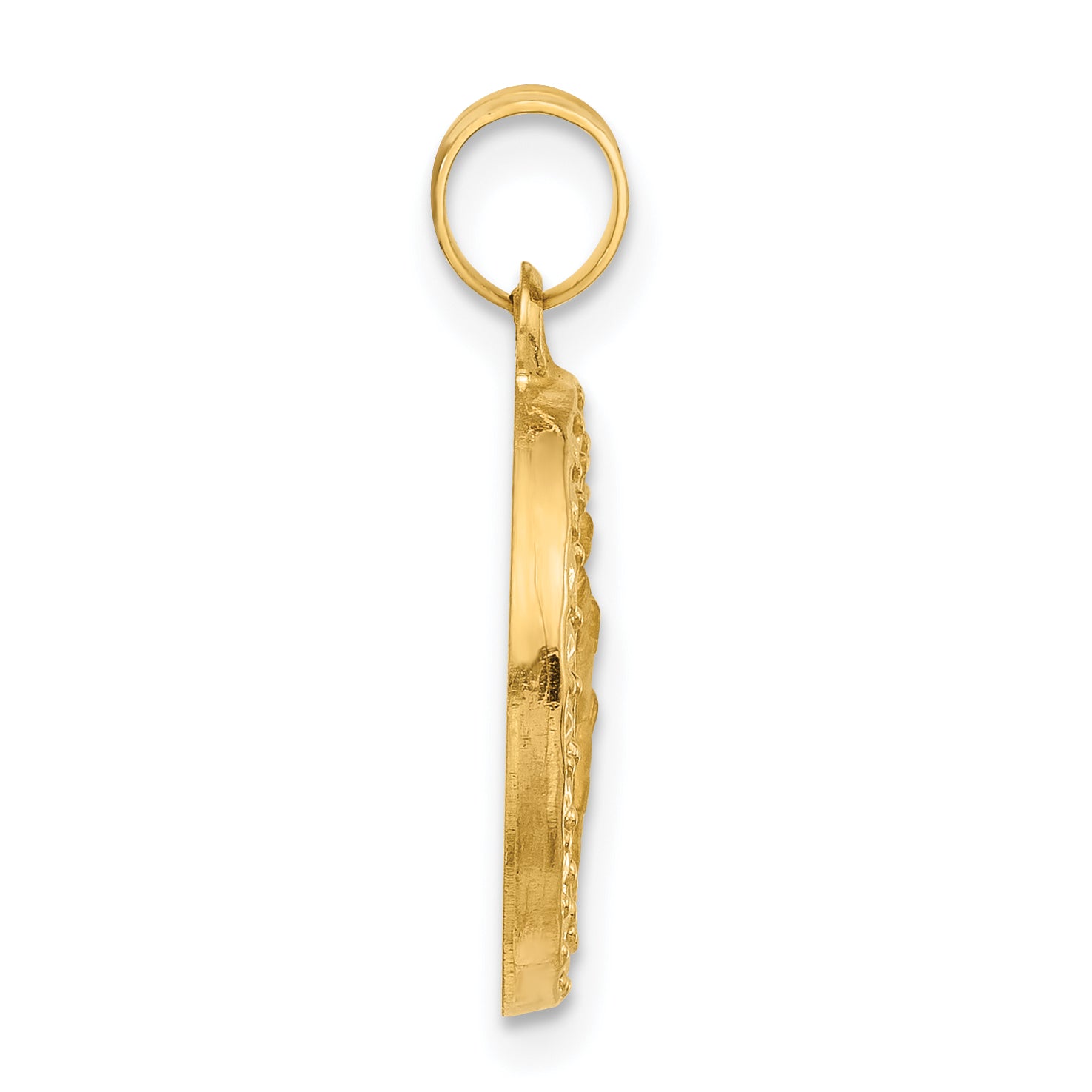 14K Hollow St. Christopher Medal Secondary image