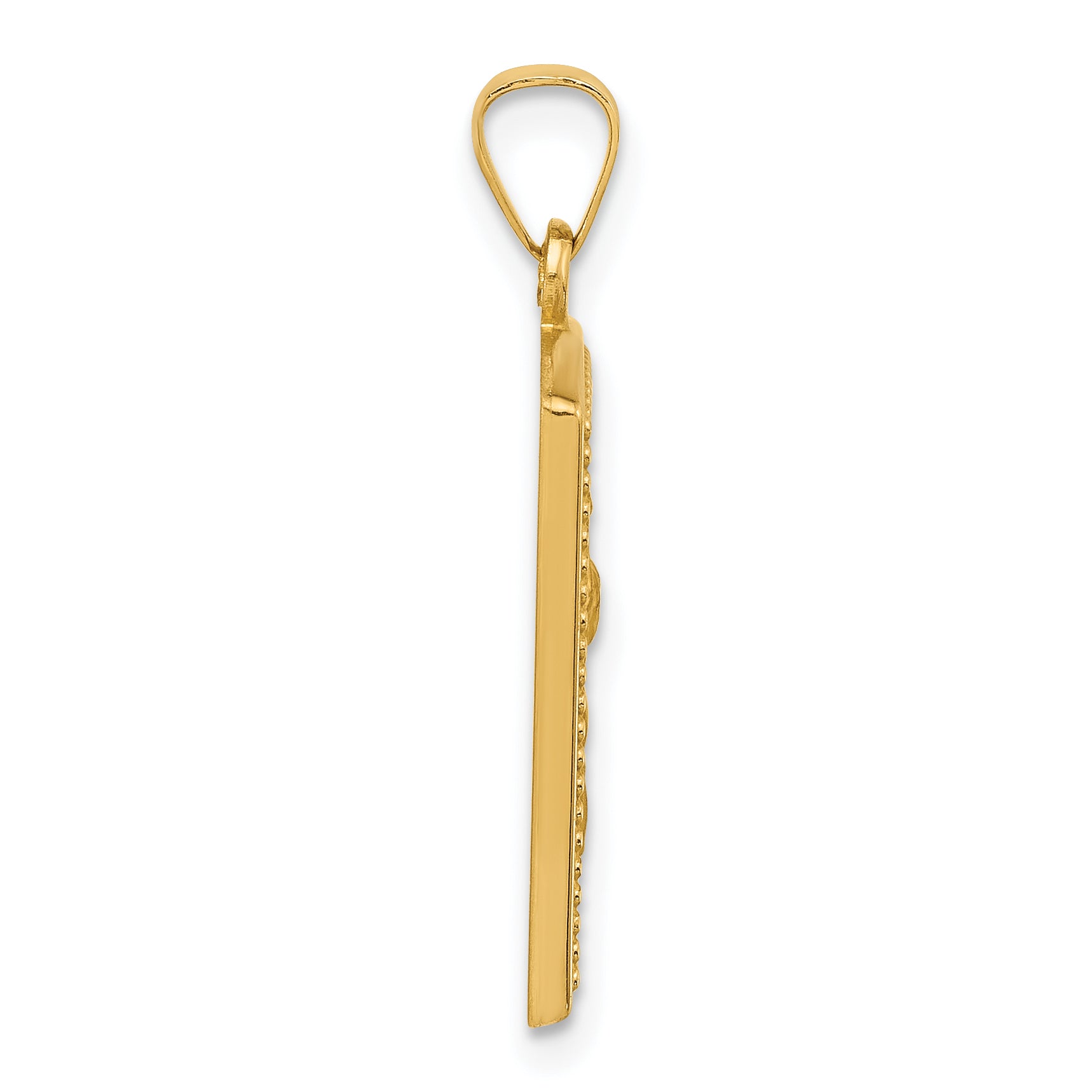 14K Rectangular Hollow St. Christopher Medal Secondary image
