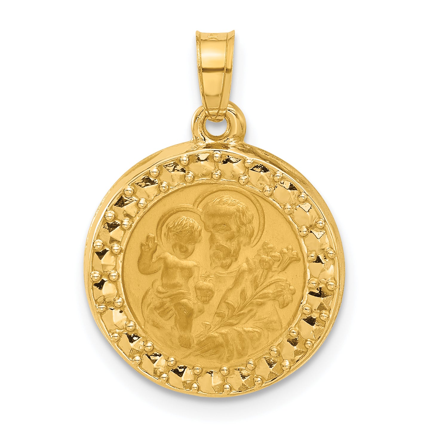 14K Hollow St. Joseph Medal Main image