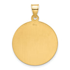 14k Polished and Satin Solid St Joseph Medal