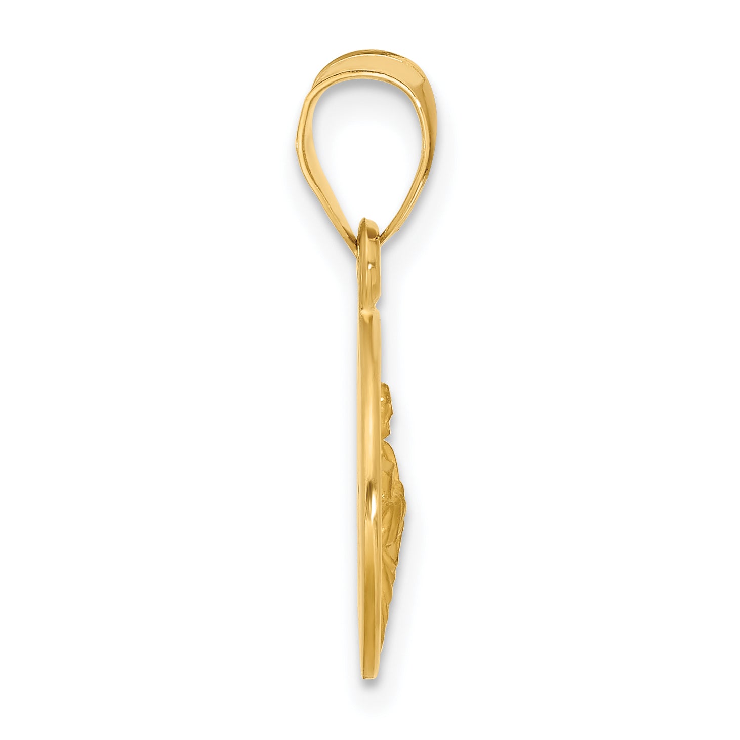 14k Polished and Satin Solid St Jude Thaddeus Medal Secondary image