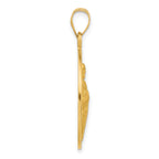 14k Polished and Satin Solid St Jude Thaddeus Medal