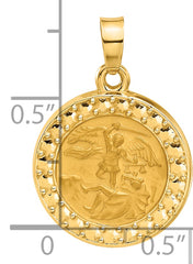 14K Hollow St. Michael Medal