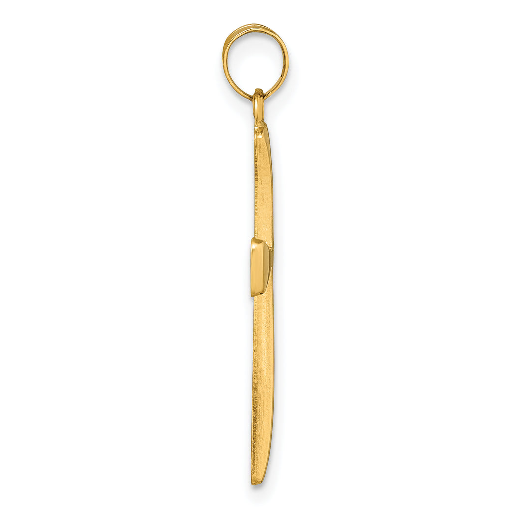 14k Polished Religious Cross Pendant