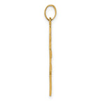 14k Polished Eastern Orthodox Cross Pendant