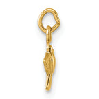 14k Polished Flying Dove Pendant