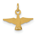 14k Polished Flying Dove Pendant