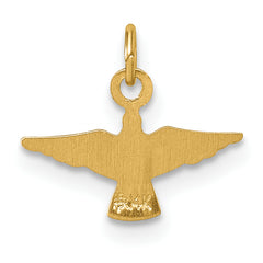 14k Polished Flying Dove Pendant