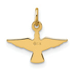 14k Polished Flying Dove Pendant