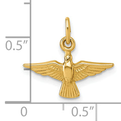 14k Polished Flying Dove Pendant