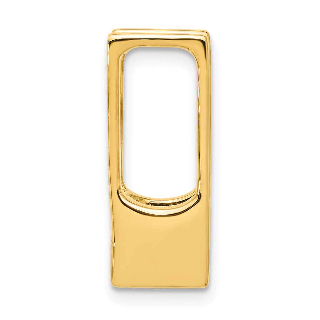 14k Holds 7.5mm Stone Slide Mounting (No Stone Included) Fits up to 8mm Regular/10mm Fancy or Reversible Omega