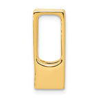 14k Holds 7.5mm Stone Slide Mounting (No Stone Included) Fits up to 8mm Regular/10mm Fancy or Reversible Omega