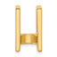 14k Holds 7.5mm Stone Slide Mounting (No Stone Included) Fits up to 8mm Regular/10mm Fancy or Reversible Omega