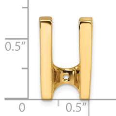 14k Holds 6mm Stone Slide Mounting (No Stone Included) Fits up to 6mm Regular/8mm Fancy or Reversible Omega
