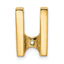 14k Holds 5.25mm Stone Slide Mounting (No Stone Included) Fits up to 6mm Regular/Fancy/Reversible Omega