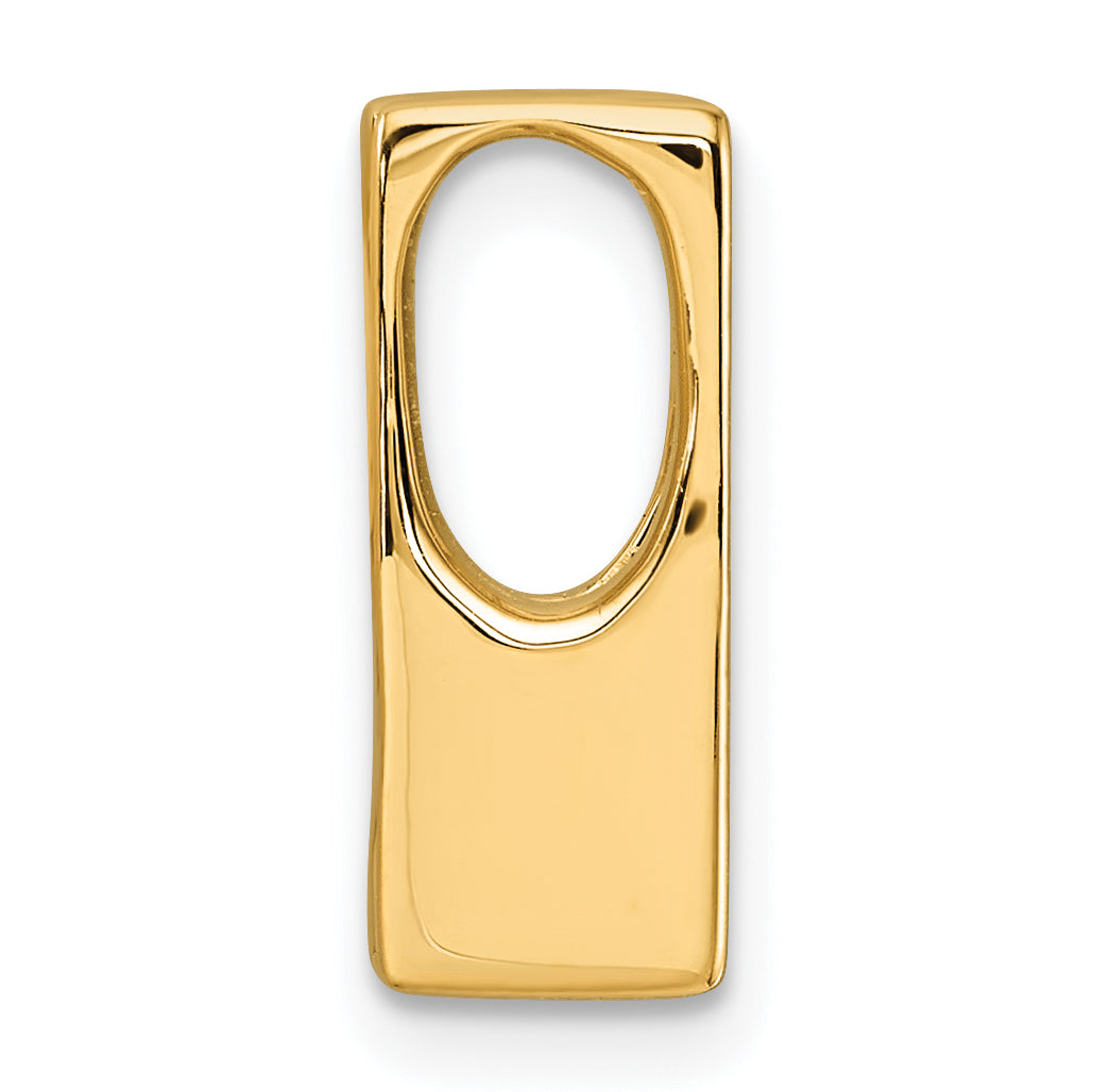14k Holds 4.1mm Stone Slide Mounting (No Stone Included) Fits up to 4mm Regular/6mm Fancy or Reversible Omega