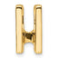 14k Holds 4.1mm Stone Slide Mounting (No Stone Included) Fits up to 4mm Regular/6mm Fancy or Reversible Omega