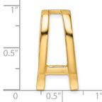 14k Holds 6.8mm Stone Slide Mounting (No Stone Included) Fits up to 6mm Regular/8mm Fancy or Reversible Omega