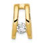 14k Holds 5.25mm Stone Slide Mounting (No Stone Included) Fits up to 6mm Regular/8mm Fancy or Reversible Omega