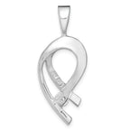 14k White Gold Complete 1/4 carat AAA Diamond Slide Fits up to 2mm Regular/6mm Fancy or Reversible Omega