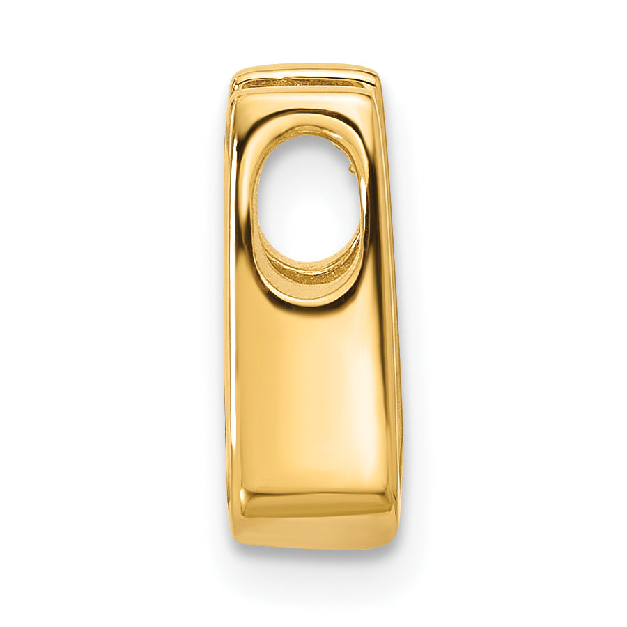 14k Holds 4.0mm Stone Slide Mounting (No Stone Included) Fits up to 2mm Regular/3mm Fancy or Reversible Omega Secondary image
