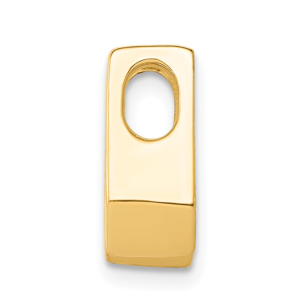 14k Holds 4.5mm Stone Slide Mounting (No Stone Included) Fits up to 2mm Regular/3mm Fancy or Reversible Omega Secondary image