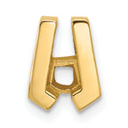 14k Holds 3.75mm Stone Slide Mounting (No Stone Included) Fits up to 2mm Regular/3mm Fancy or Reversible Omega